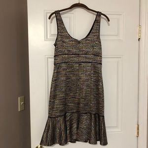 Donna Morgan dress.Size 4.Multi color black piping